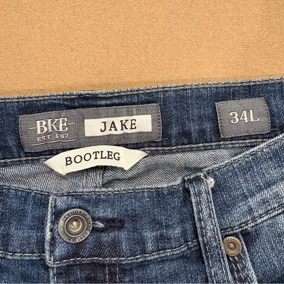 BKE Men’s Jake Bootleg Jeans Size 34L - Picture 7 of 12